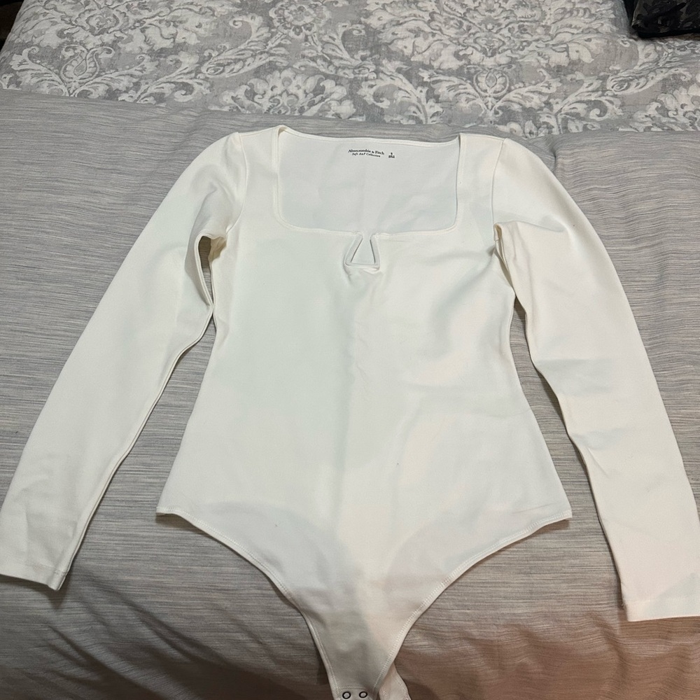 White Long Sleeve Bodysuit